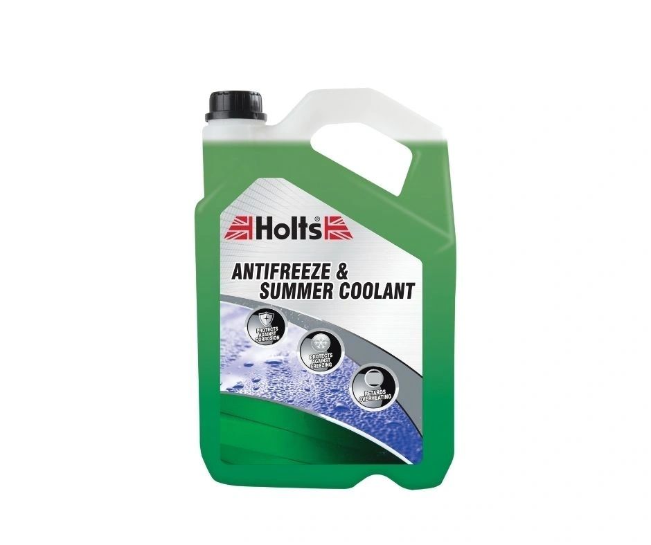 Bottle of Holts Green Coolant, universal radiator coolant in Kenya for everyday car engine protection.