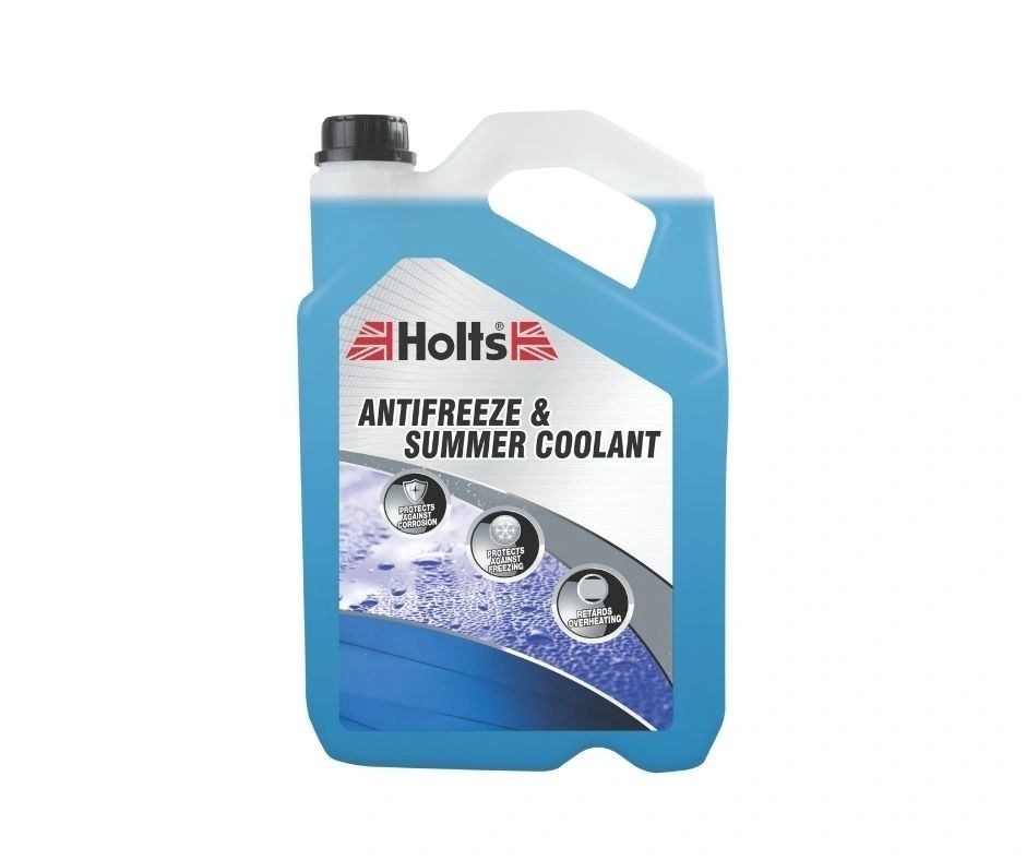 Holts Blue Coolant bottle designed for older vehicles in Kenya, trusted for reliable cooling and rust prevention.